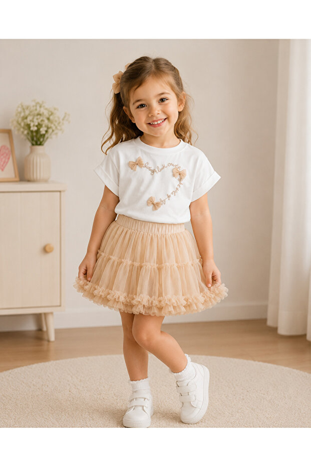 Girl's Skirt Tutu Fluffy Skirt Set