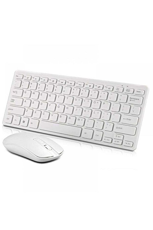 Wireless Keyboard and Mouse Combo 2.4GHz – 78-Key Mini Wireless Keyboard with Optical Mouse