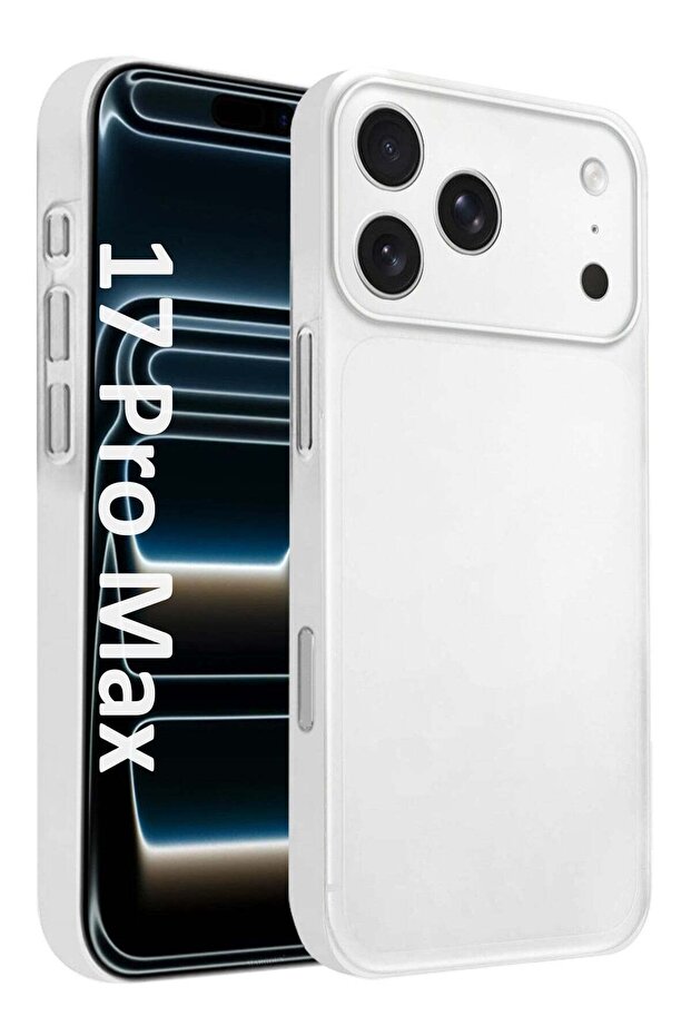 Air Skin Slim Case for iPhone 17 Pro Max - Lightweight Matte Finish Cover with Scratch and Drop Protection - Frosted Clear