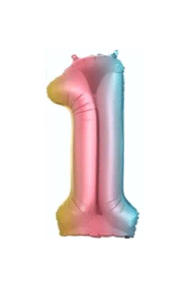 Rainbow Color Number Foil Balloon Birthday Age Balloon 76 cm Helium Colorful Balloon