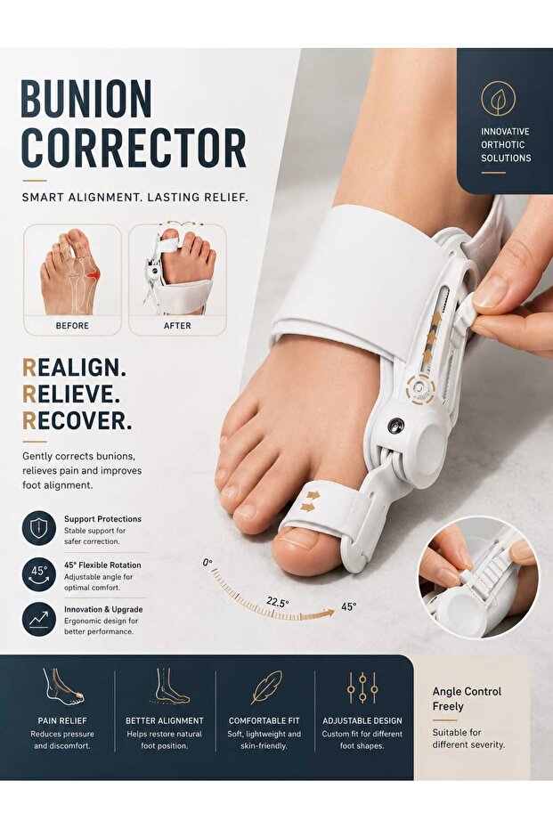 Banum Luxury Ayak Başparmağı Hizalayıcı Bunion Corrector Hafif ...
