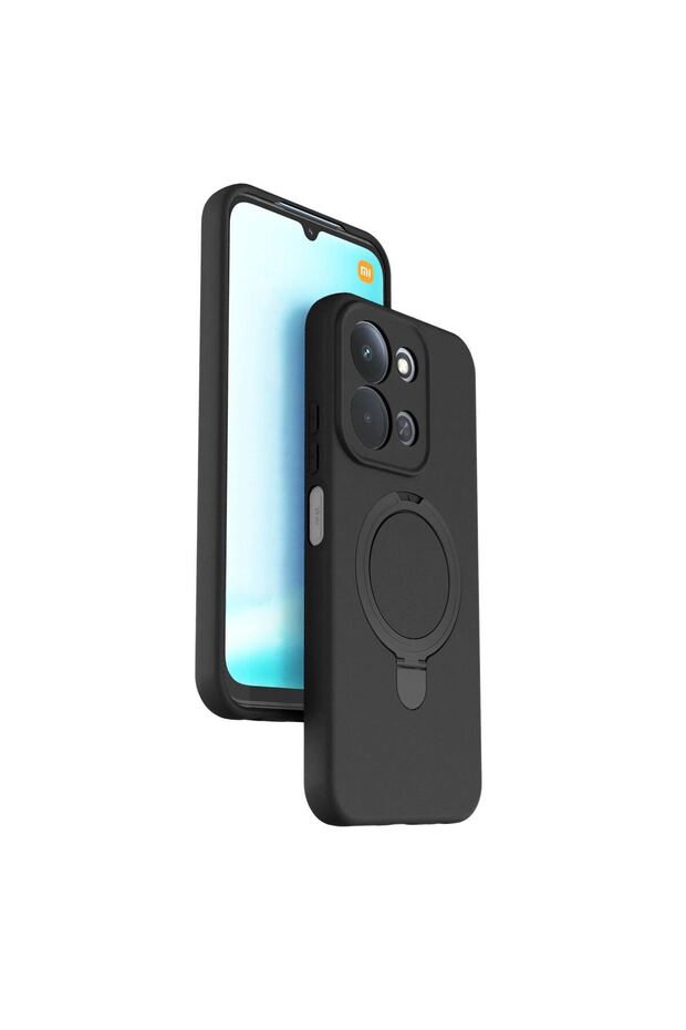 Glb-Stl41414 Redmi 15C 4g Regal Case with Magsafe Stand - Black