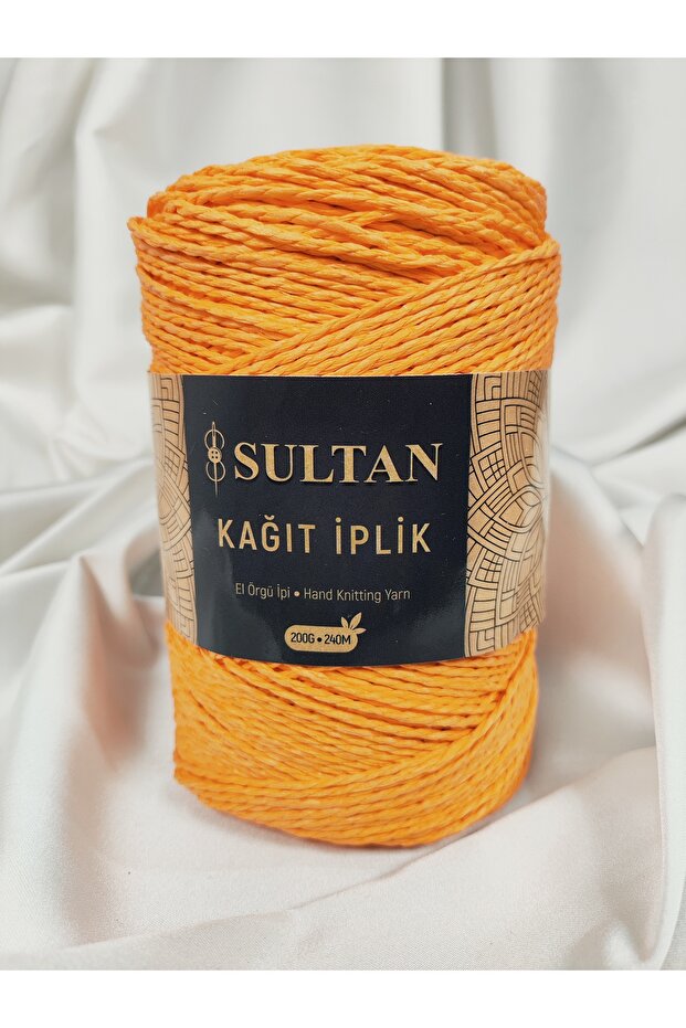 Paper Thread Hand Knitting Yarn 200Gr.-240Mt. (1 Piece) - Color: 65