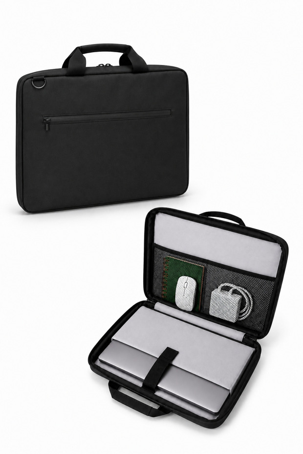 Waterproof 13-14-15.6-15.9 Inch Black Organizer Laptop Bag