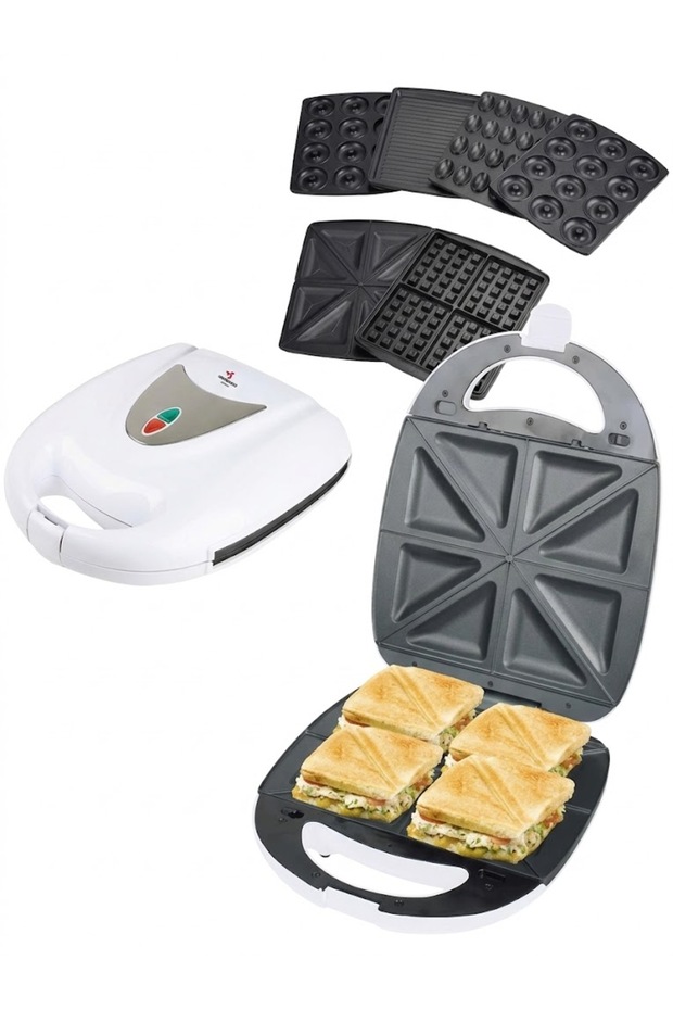 7 in 1 Multi Snack Maker (4s) ,1400W,6 Changeable plates (ME-SNM617)