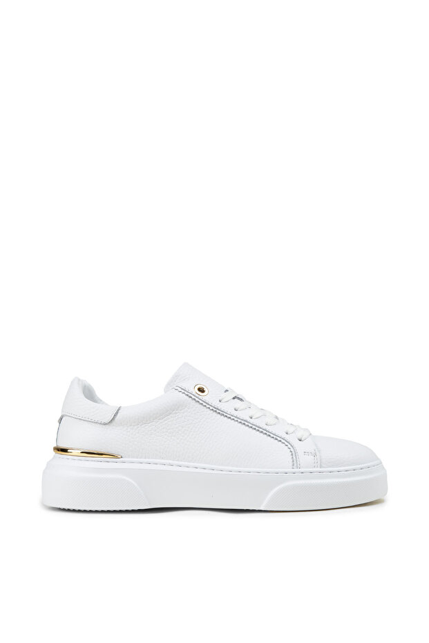 Women's Genuine White Leather Sneaker Shoes