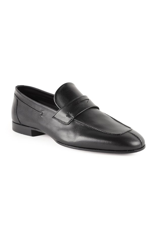 Men's Loafer Shoes Genuine Buffalo Leather Leather Sole Classic Daily Office Shoes L5608