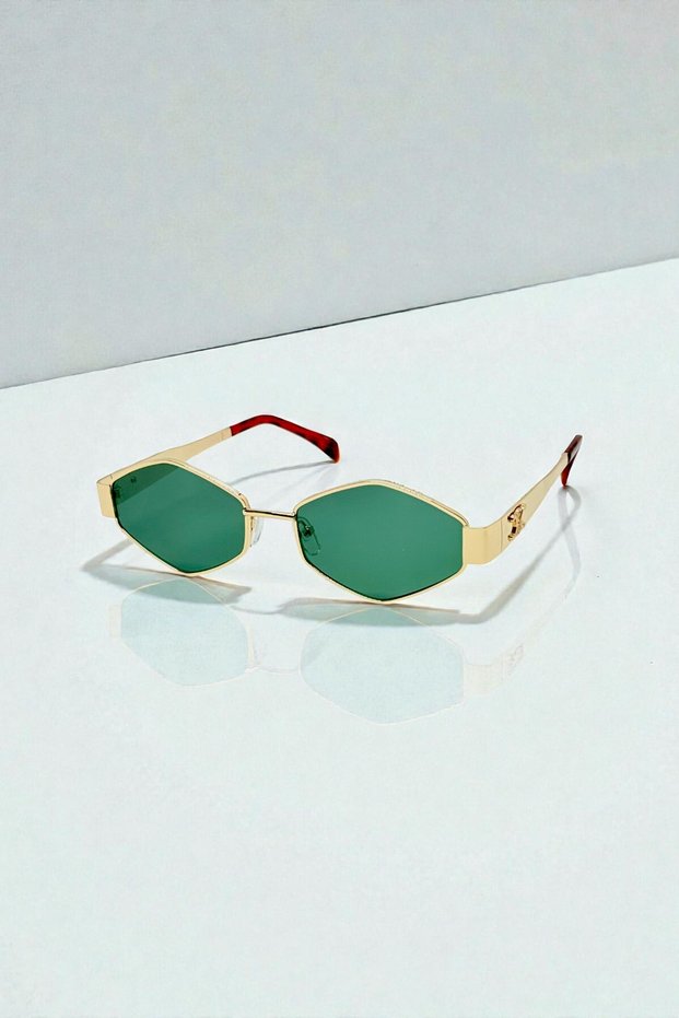 8063 Women's Sunglasses 57 Ekartman Gold Frame Uv400