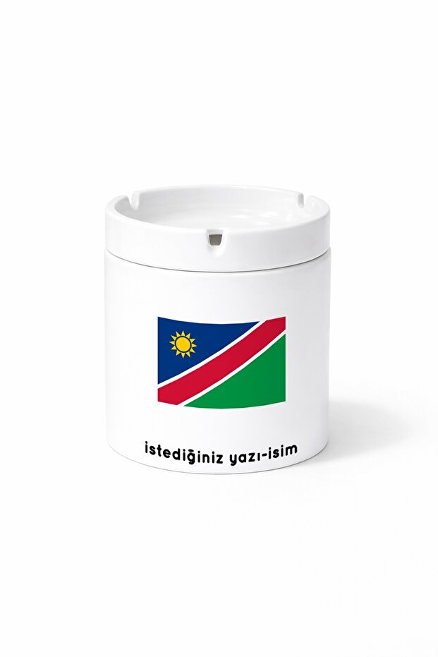 Country Namibia Namibia Flag Flag Double Sided Printed Ashtray Ashtray Gift