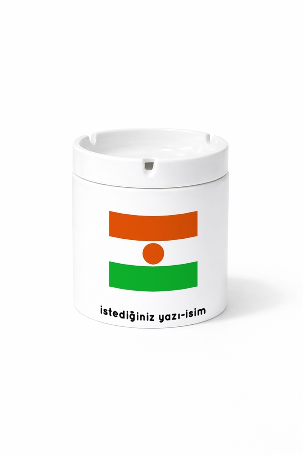 Country Name: Niger Niger Flag Flag Double Sided Printed Ashtray Ashtray Gift