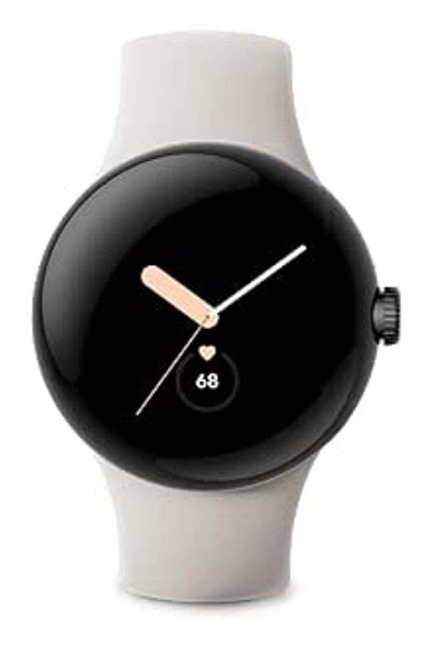 Pixel LTE Watch 41mm (Chalk Band) Polished Silver