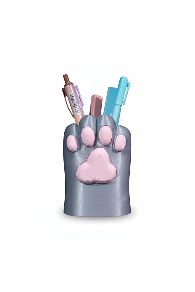 Cute Paw Pen Holder Desktop Organizer Pen Holder Organizer Decorative
