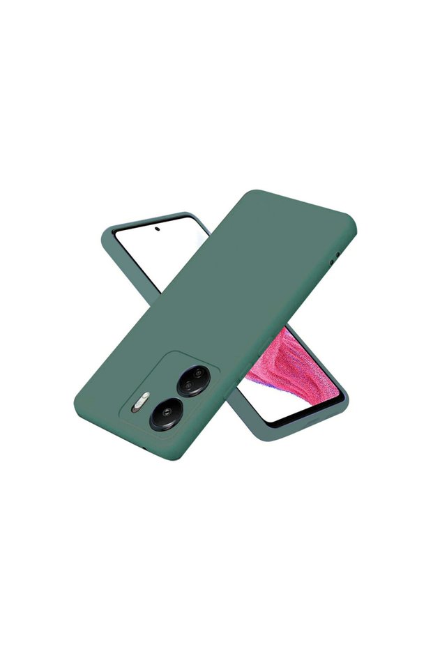 Redmi 13C Compatible Case First Silicone - Dark Green