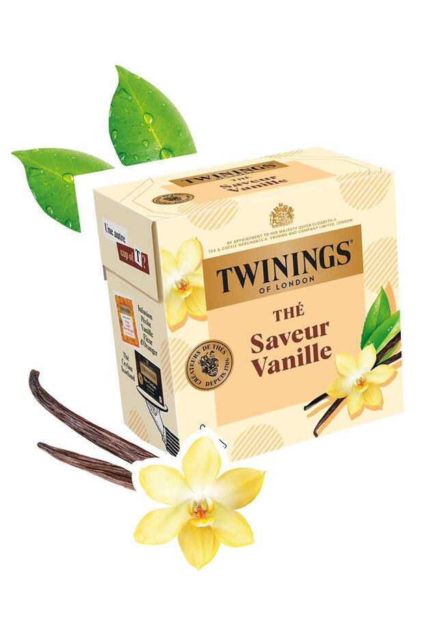 Vanilla Flavored Black Tea 20 Cups Sachets