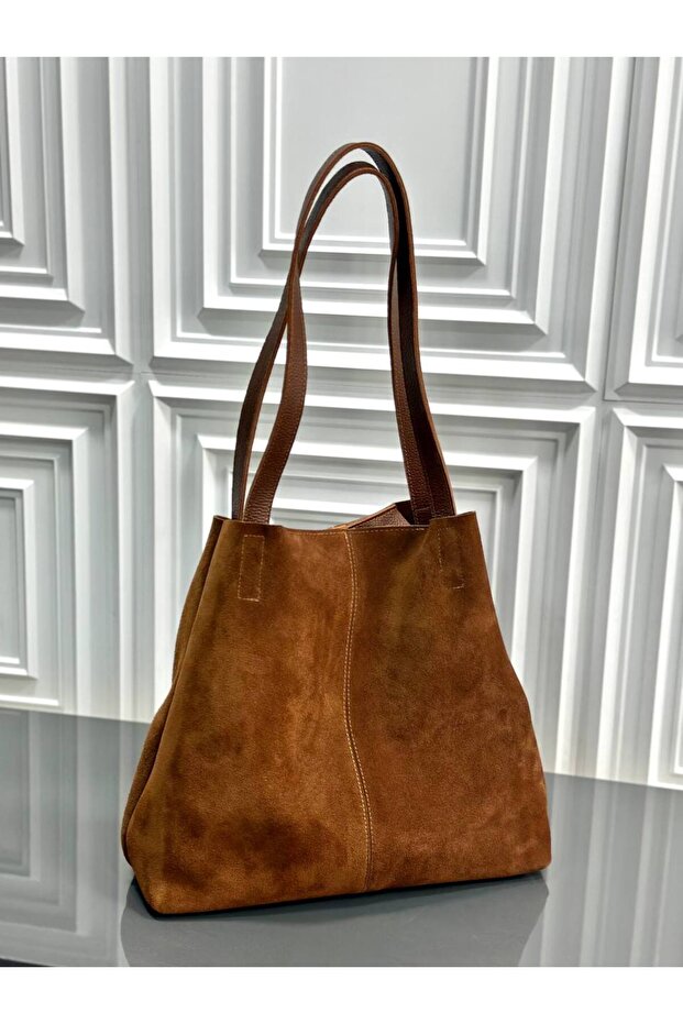Genuine Suede Leather Women's Shoulder Bag