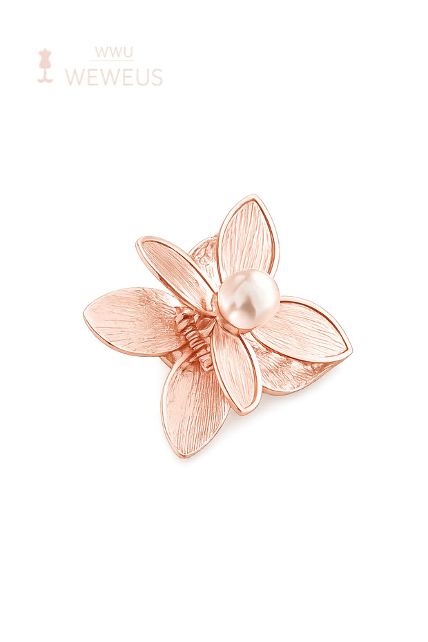 Flower Pearl Rose Metal Mini Premium Latch Buckle