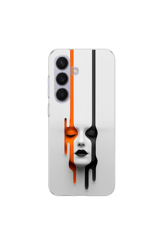 Samsung Galaxy S26 Plus Compatible Aesthetic Face 1 Design Transparent Case