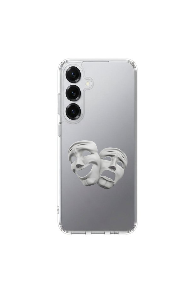 Samsung Galaxy S25 Plus Compatible Aesthetic Face 6 Design Transparent Case