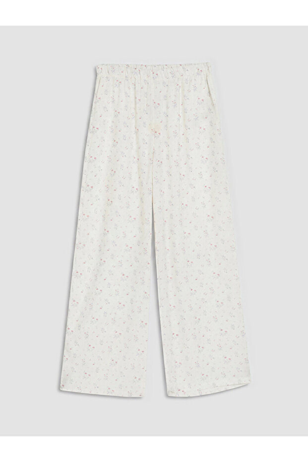 Floral Wide-Legged Girls' Pants for Style Seekers from Uzg Store