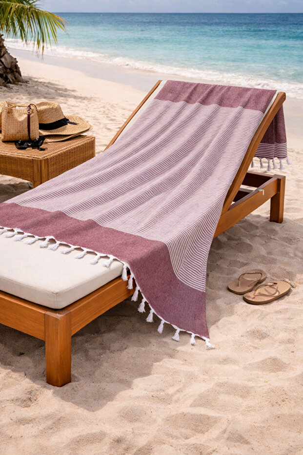 Hürrem 100% Cotton Peshtemal 90X170 Large Size Beach Towel Bath Peshtemal