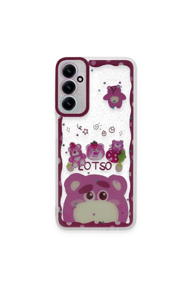 A14 4g Case Sweet Patterned Silicone Cover Compatible with Galaxy Models - Pink