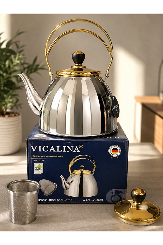 Stainless Steel Teaket 3Lt