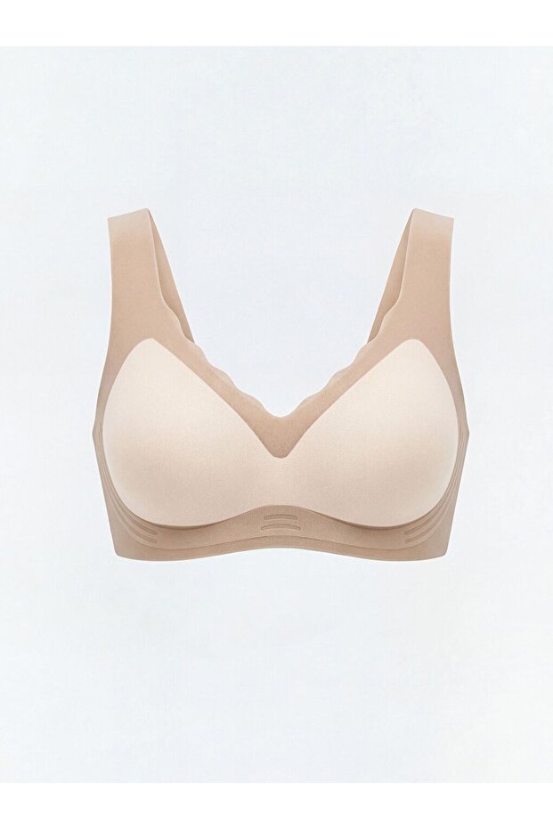Non-wired, non-padded, plain sports bra