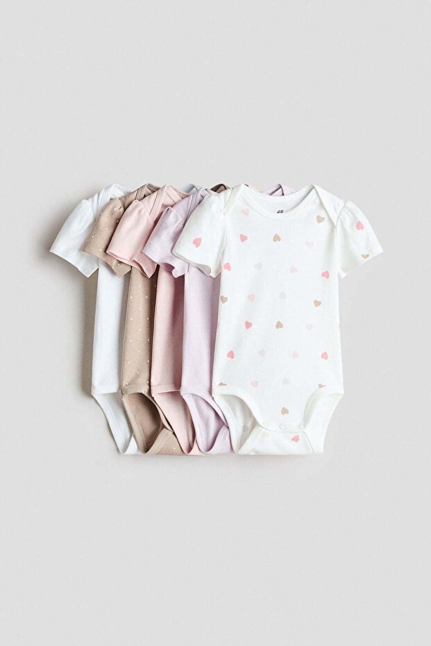 5-pack cotton bodysuits