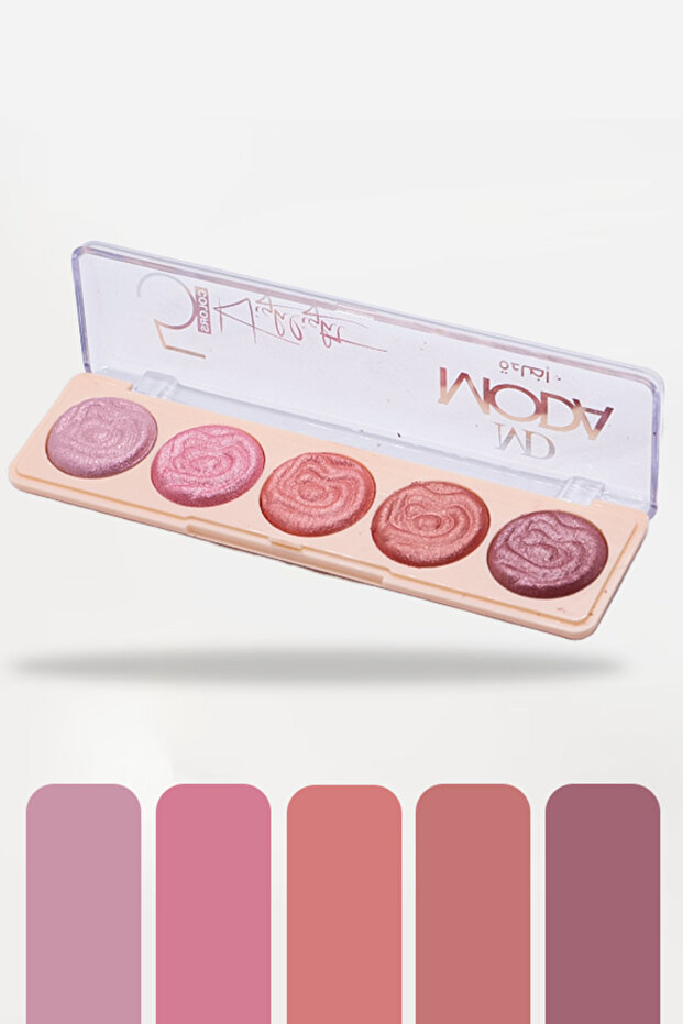 إضاءة الوهج المتنوع من مودا بيوتي – Multi‑Glow Five Highlighter From