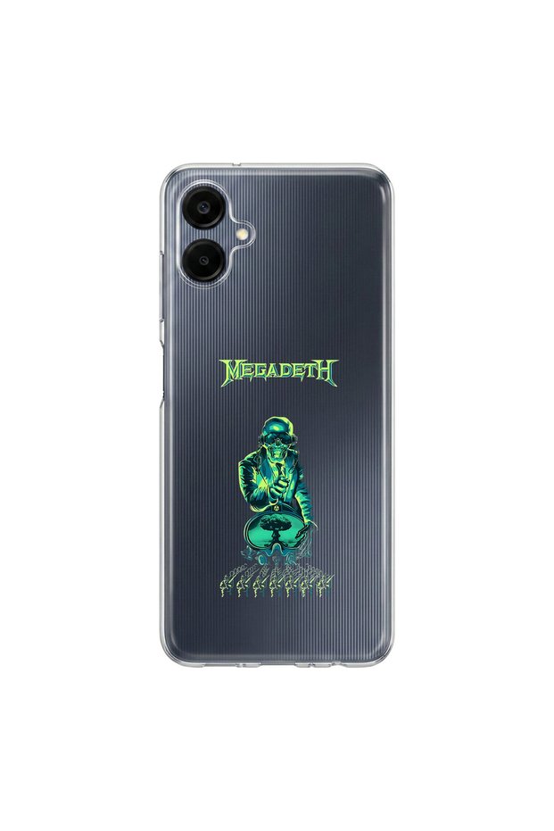 Samsung Galaxy A06 Compatible Metal 7 Design Transparent Case