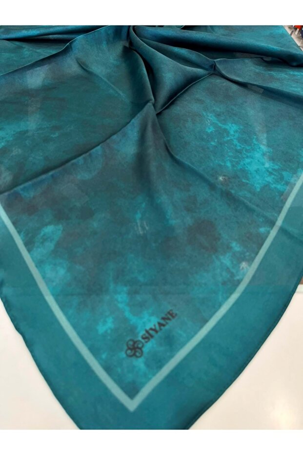 Black Cloud Pattern Crystal Scarf - 18 - 2