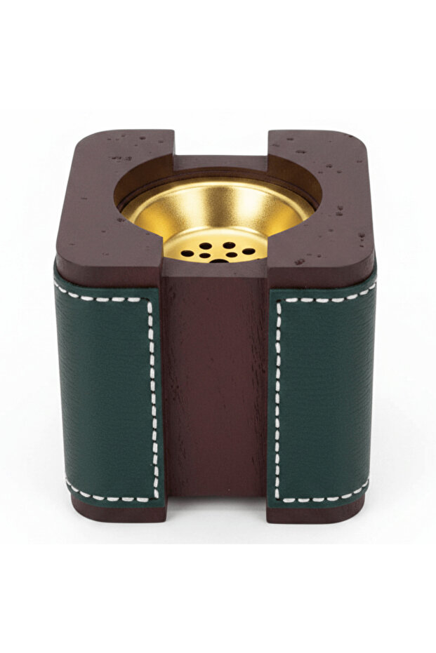 Green & Brown Chalk Incense Burner| 10×10 cm