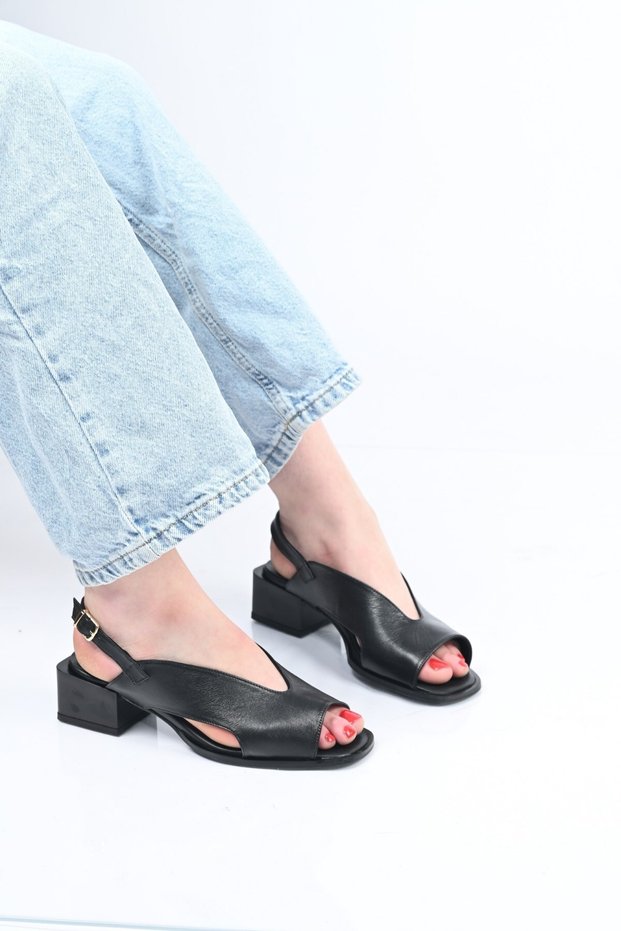 Laceless Belt Detailed Jurdan Sole Genuine Leather Sandals 342-172 Women's Sandals