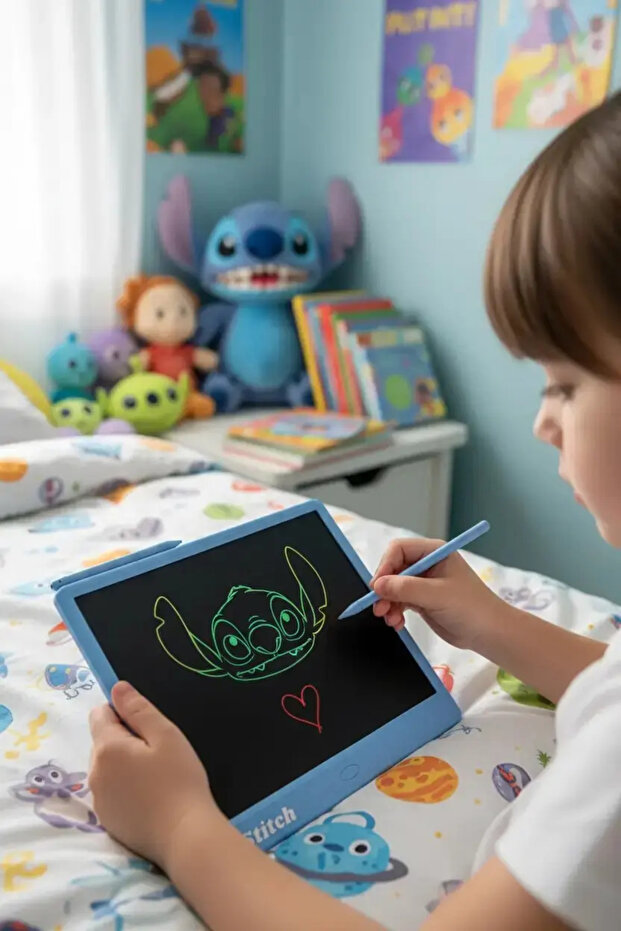 تابلت رسم بشاشة LCD مرخص من ديزني ليلو آند ستيتش H11L - لوحة كتابة قابلة للمسح