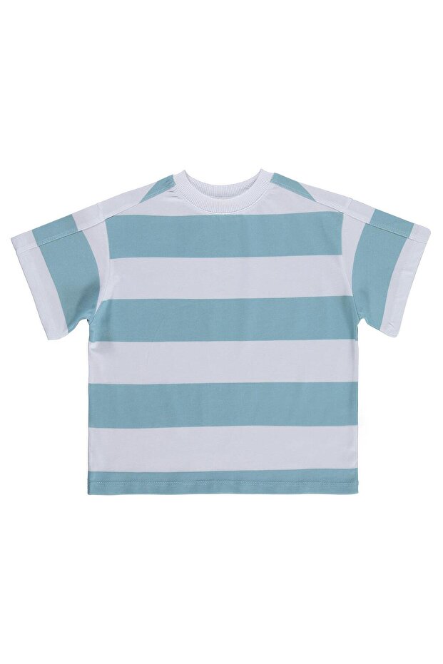 Basic Striped T-Shirt for 2-5 Years Old - Blue