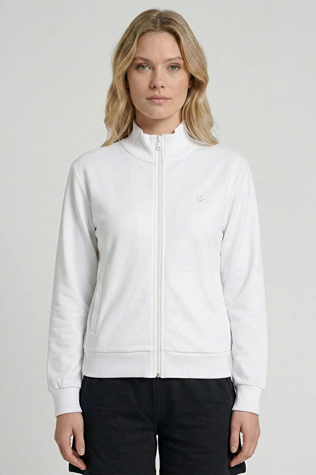 Pulse Female Zippered White Women's Sweatshirt 922423-9001