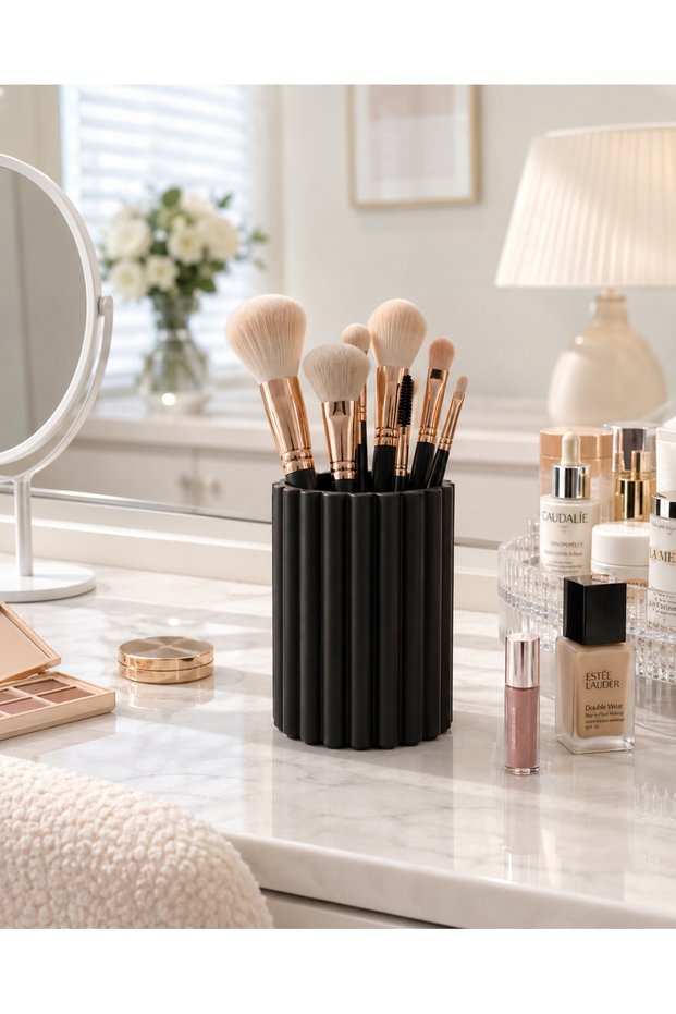 Pen Holder-Brush Holder | Desktop Organizer | Office, Study Desk Makeup Table Organizer 9*9*10 cm