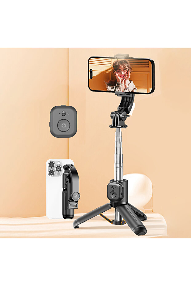 Trepied Selfie Stick Bluetooth cu Telecomandă - 2