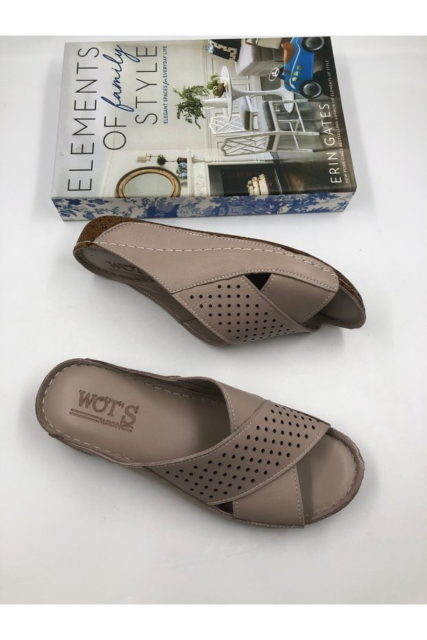 Wots Genuine Leather Orthopedic Slippers
