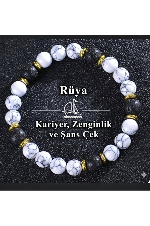 Attract Money and Luck with Dreams Natural Stone Bracelet – Make Your Dreams Come True 8 mm
