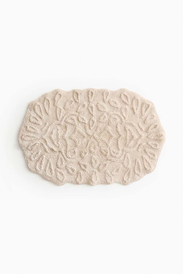 Tufted cotton bath mat