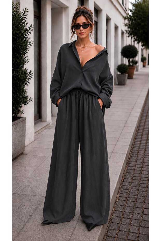 Kadın Modal Oversize Pantolon