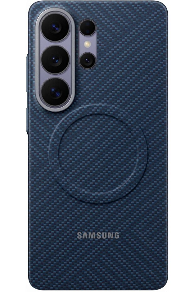 Samsung Galaxy S26 Ultra Carbon Magnet Case, Dark Blue