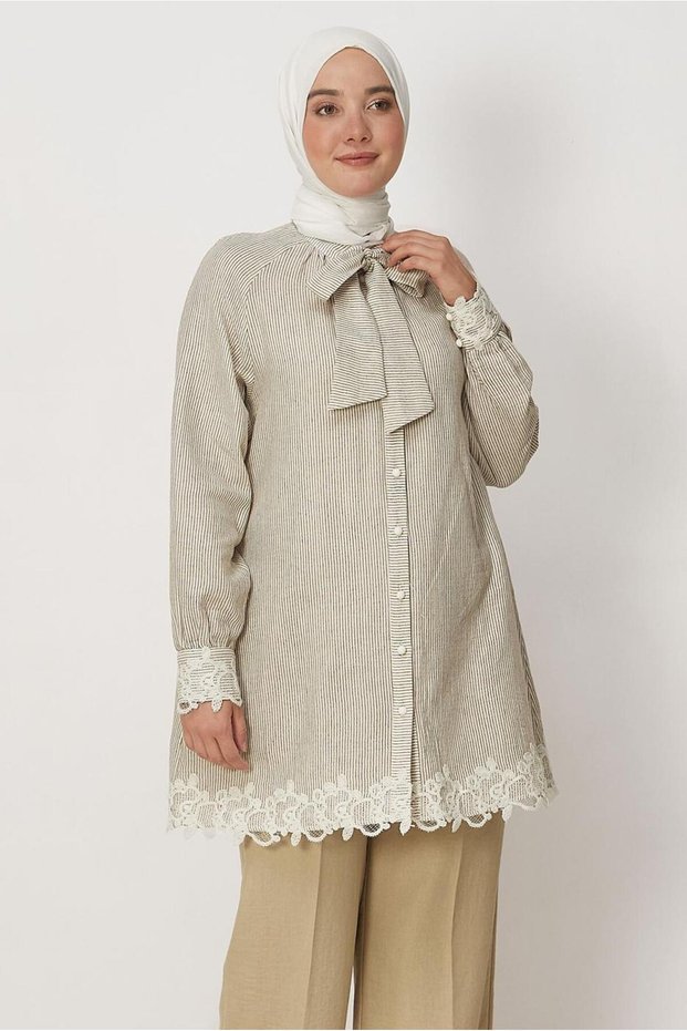 Worked-Detail Muslin Tunic 46615