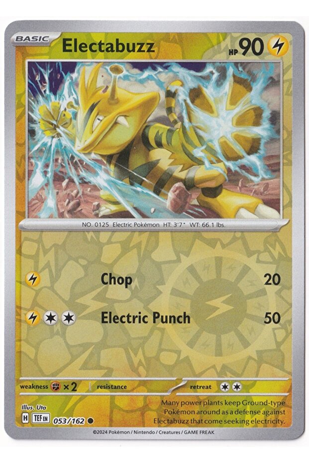 Electabuzz [Reverse Holo] 053/162 - Temporal Forces - Card (Mint)