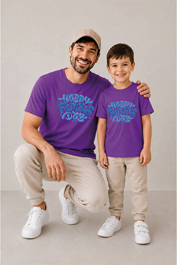 Father Son Combination Sold as a Single Item 100% Cotton Oversize T-Shirt Father's Day Gift