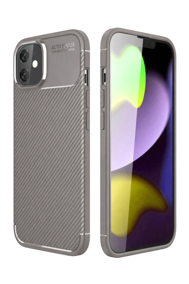 Spt-Gld iPhone 11 Case Auto Focus Carbon Cover (142907) - Gray
