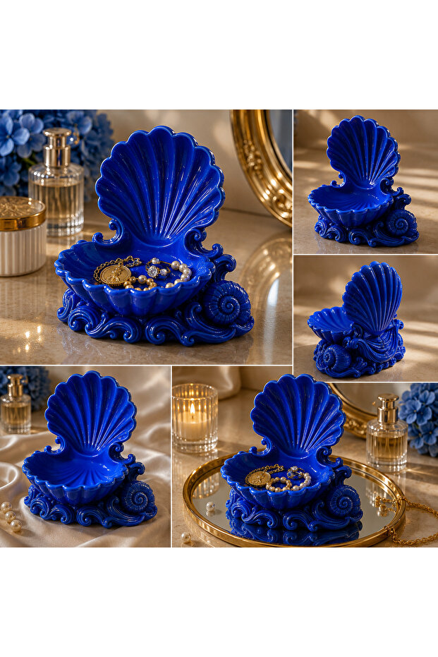 Seashell Jewelry and Gem Organizer – Decorative Oyster Design – 3D Printing – 12X12X13 cm