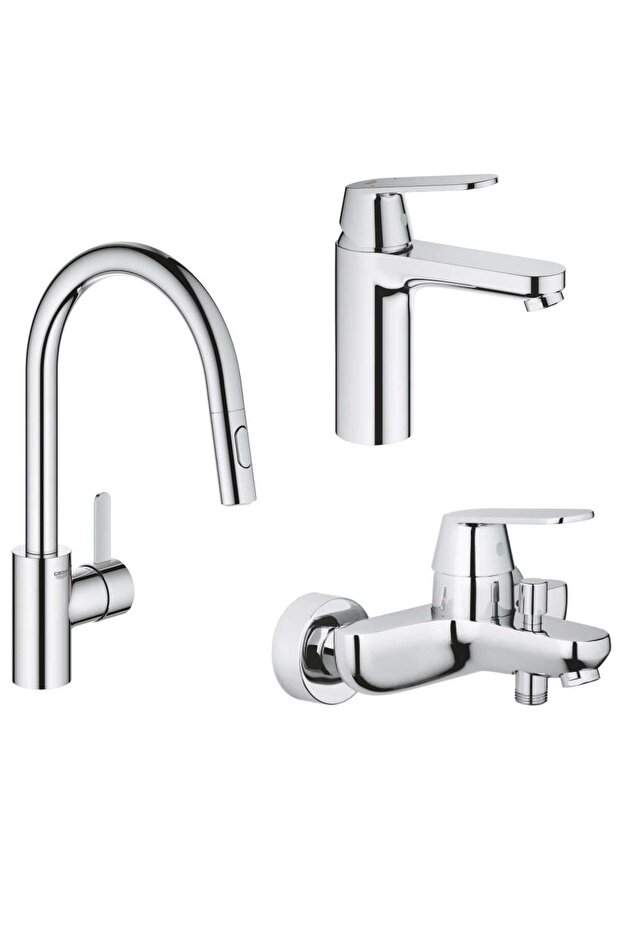 Eurocosmo Sink-Sink-Bathroom Faucet Set