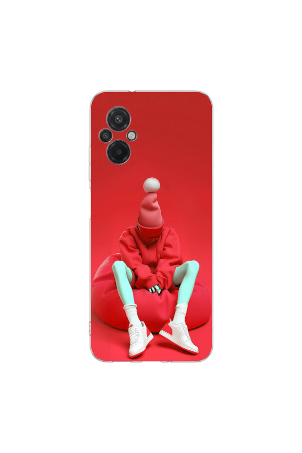 Poco M5 Compatible No Face 7 Design Transparent Case